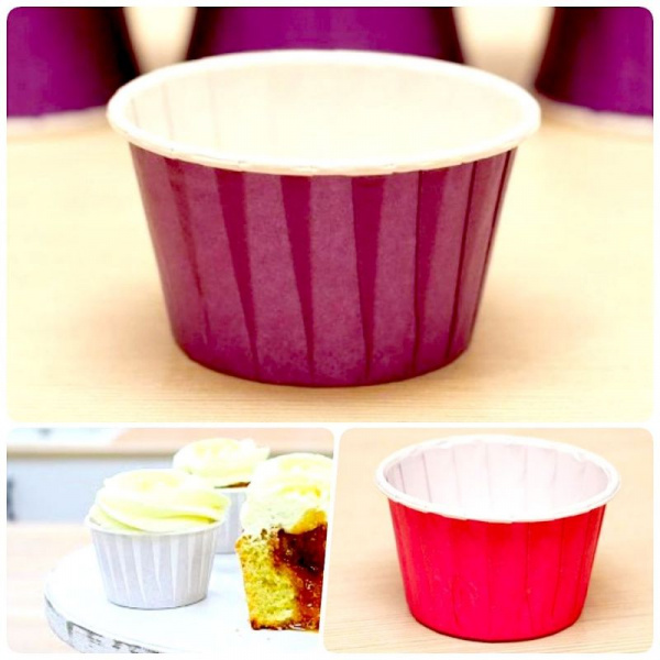 Бумажная капсула усиленная для выпечки капкейков Ø низ 5 см, высота 4 см | 100 шт Цветная Бумажная капсула усиленная для выпечки капкейков Ø низ 5 см, высота 4 см | 100 шт Цветная