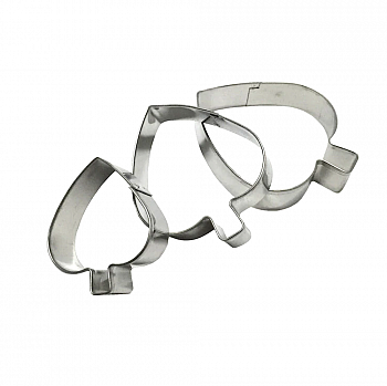 Вырубка стальная Листик 3-6 см | Набор 3 фигуры Вырубка стальная Листик 3-6 см | Набор 3 фигуры